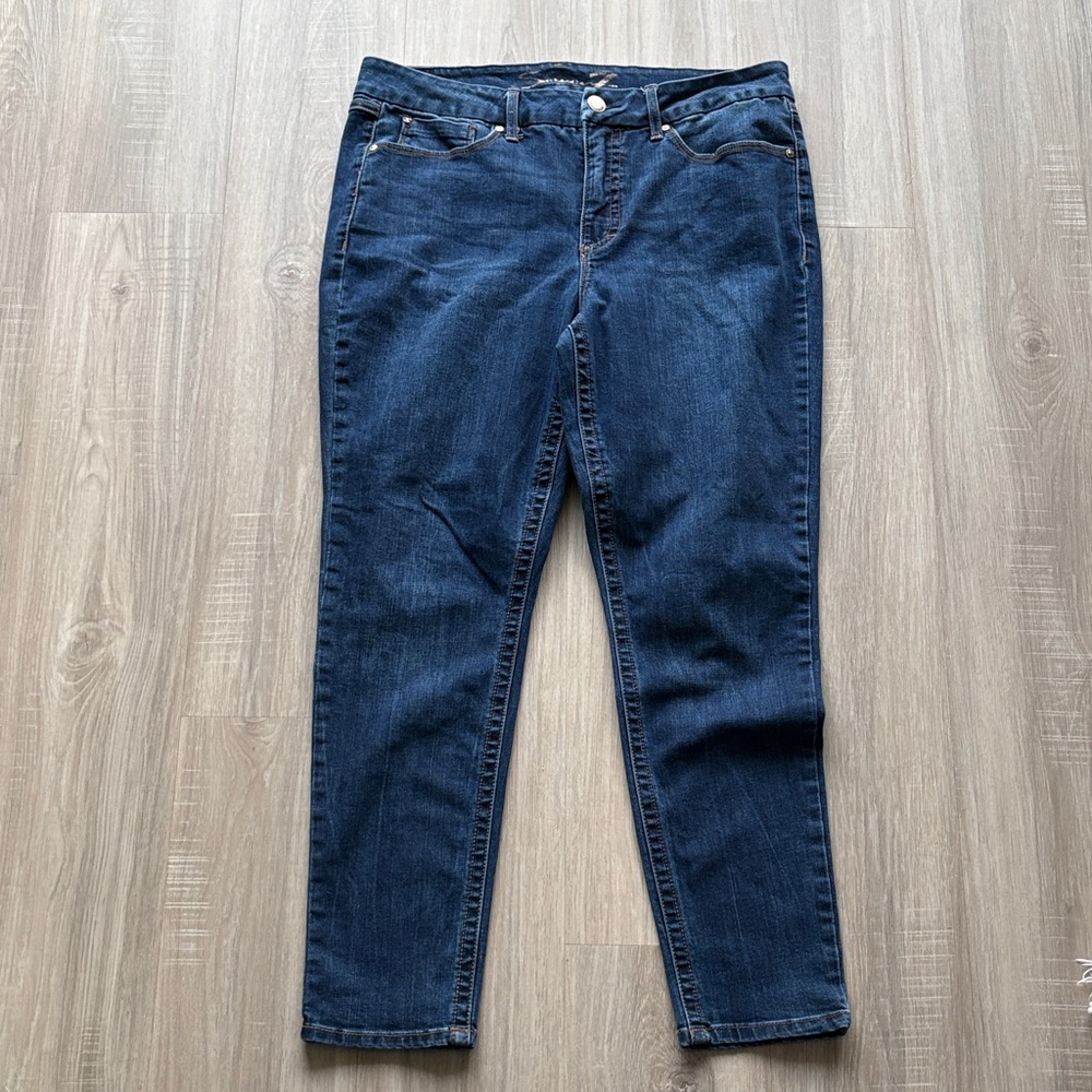 Seven7 Dark Blue Skinny Jeans